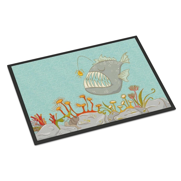 Jensendistributionservices Frog Fish Scene Indoor or Outdoor Mat - 18 x 27 in. MI2551302 - main
